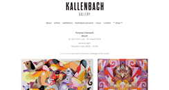 Desktop Screenshot of kallenbachgallery.com